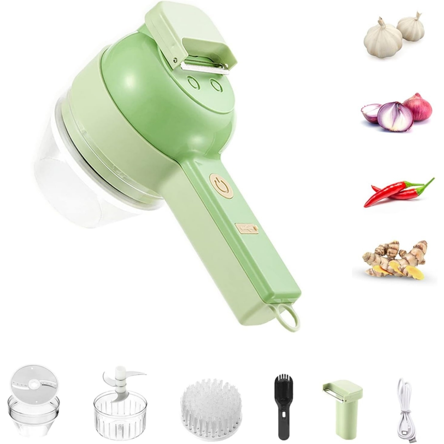 Health Wellness Lifestyle - Set Pemotong Sayuran Otomatis 4 in