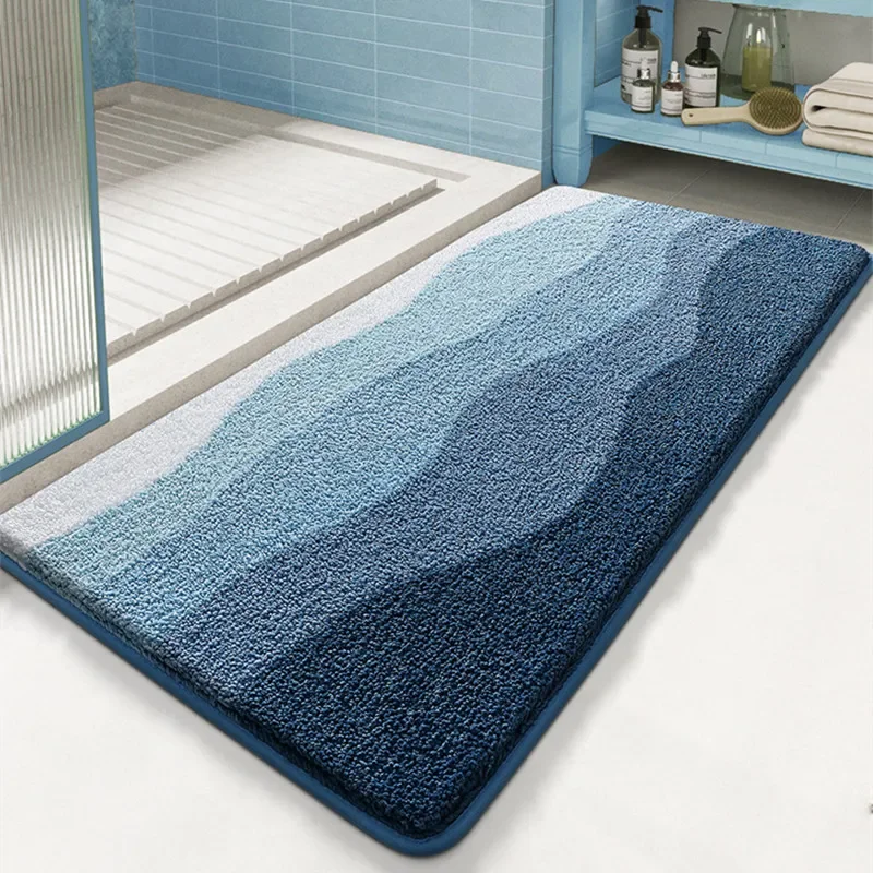 Bamboo Bath Mat - Keset Kamar Mandi Mewah Eropa, Serat