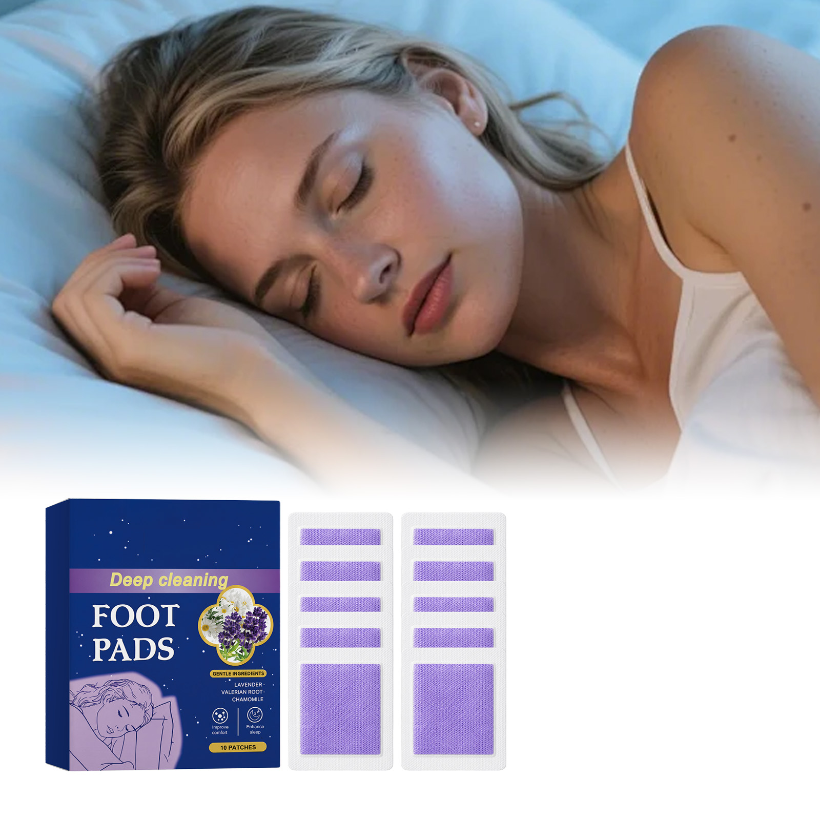 Detox Foot Patch - Plester Kaki Deep Sleep Meningkatkan Kesehatan