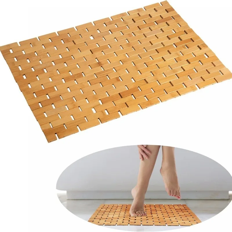 Bamboo Bath Mat - Keset Kamar Mandi dari Bambu Alami,