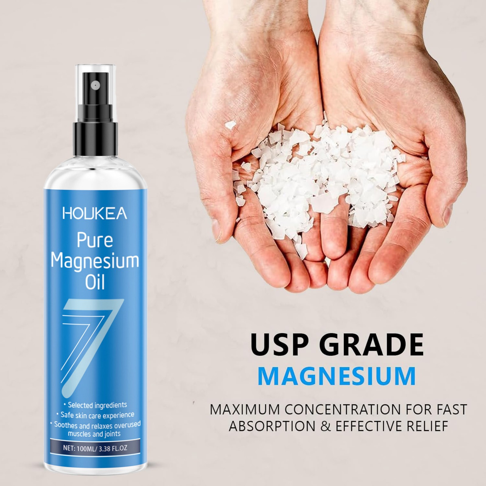 Minyak Magnesium Murni dalam B - Bath Salts Magnesium ulasan dan harga