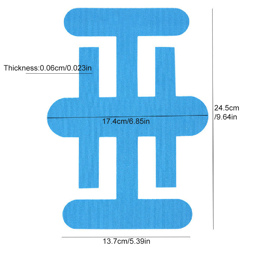 Plester Kinesiologi untuk Lutu - Sports Taping Precut ulasan dan harga
