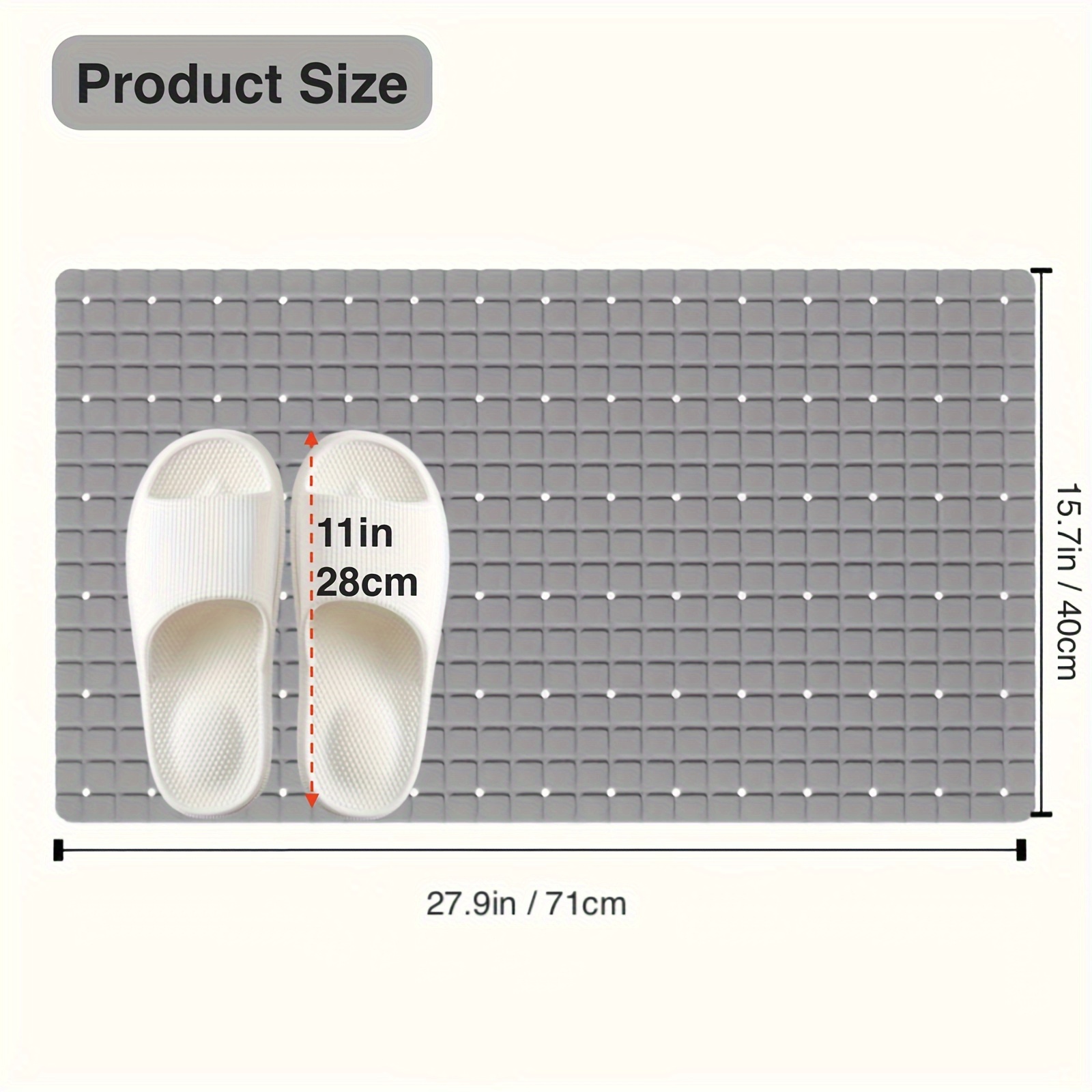 1 Buah Keset Kamar Mandi Anti- - Bamboo Bath Mat ulasan dan harga