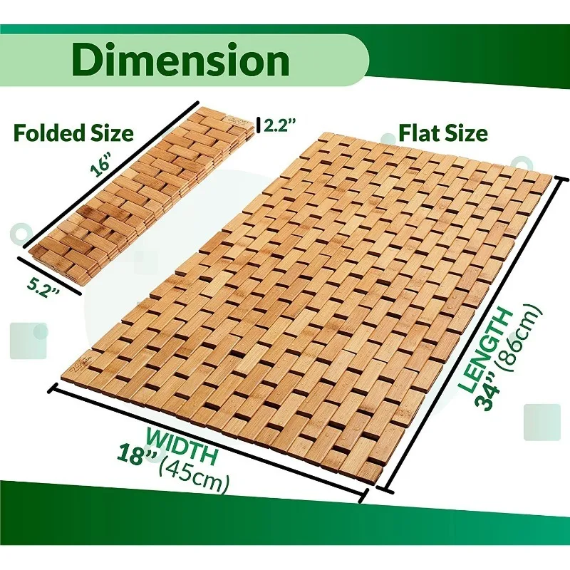 Keset Kamar Mandi dari Bambu A - Bamboo Bath Mat ulasan dan harga
